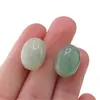 Cercei cu surub Aventurin ovali, 16 x 12mm, imagine 4