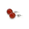 Cercei cu surub Carneol sfere, 10mm, imagine 2