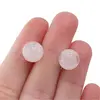 Cercei cu surub Cuart roz sfere, 10mm, imagine 4