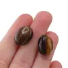 Cercei cu surub Ochi de tigru ovali, 16 x 12mm, imagine 4