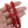 Colier Coral rosu rondele 8mm, imagine 4