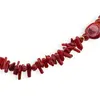 Colier Coral rosu sfere 4mm si freeform 8-12mm, imagine 2