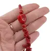 Colier Coral rosu sfere 4mm si freeform 8-12mm, imagine 4