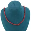 Colier Coral rosu tuburi 8mm, imagine 3
