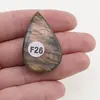 Cabochon Labradorit fatetat 39x24x7,5mm F26, imagine 2