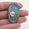 Cabochon Labradorit fatetat 43x23x7mm F68, imagine 2