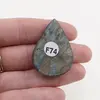 Cabochon Labradorit fatetat 40x28x7mm F74, imagine 2