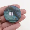 Cabochon Labradorit fatetat 41x41x8,5mm F110, imagine 2