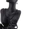 Set cercei, colier si bratara Ochi de tigru mov sfere, 6mm, imagine 5