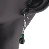 Set cercei, colier si bratara Ochi de tigru verde sfere, 6mm, imagine 4
