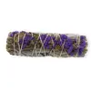 Buchet Salvie Alba cu Flori Mov de Sinuata - 10cm, Culoare flori: Flori mov, imagine 2
