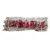 Buchet Salvie Alba cu Flori Rosii de Sinuata - 10cm, Culoare flori: Flori rosii, imagine 2