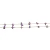 Colier cu Ametist chips si inox auriu, 5-8mm, imagine 2