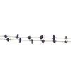 Colier cu Lapis Lazuli chips si inox auriu, 5-8mm, imagine 2