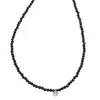 Colier Goldstone albastru sfere fatetate cu element din zirconiu, 2mm, imagine 2