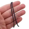 Colier Goldstone albastru sfere fatetate cu element din zirconiu, 2mm, imagine 4