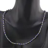 Colier Lapis Lazuli A+ discuri fatetate cu elemente aurii, 3mm, imagine 2
