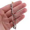 Colier Obsidian fulg de nea sfere fatetate 3mm si Hematit auriu 2mm, imagine 4