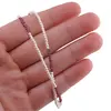 Colier perle si Granat rhodolit sfere fatetate, 2mm, imagine 4