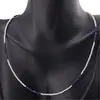 Colier perle si Lapis Lazuli sfere fatetate, 2mm, imagine 3