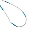 Colier perle si Turcoaz sfere fatetate, 2mm, imagine 2