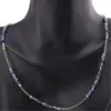 Colier Sodalit sfere fatetate 3mm si Hematit auriu 2mm, imagine 3