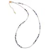 Colier Sodalit sfere fatetate 3mm si Hematit auriu 2mm