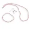 Set Cuart roz sfere 4mm