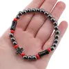 Bratara pe elastic Hematit sfere 6mm si cruce, imagine 3