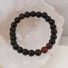 Bratara pe elastic Obsidian si Agat natural, 8mm, imagine 3