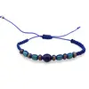 Bratara reglabila cu snur albastru si Lapis Lazuli sfera 8mm, imagine 2
