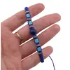 Bratara reglabila cu snur albastru si Lapis Lazuli sfera 8mm, imagine 3