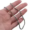 Colier Apatit sfere fatetate 3mm si elemente aurii, imagine 4