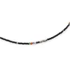 Colier mix agat colorat si margele miyuki negre, 2mm, imagine 3