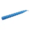 Lumanare din parafina, spirala, albastra, 18cm, imagine 2