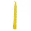 Lumanare din parafina, spirala, galbena, 18cm