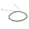 Set colier si bratara Apatit sfere fatetate 3mm si elemente aurii, imagine 3