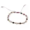Set colier si bratara Turmalina multicolora fatetate 4mm si margele miyuki, imagine 3