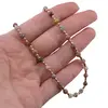 Set colier si bratara Turmalina multicolora fatetate 4mm si margele miyuki, imagine 4