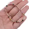 Set colier si bratara Turmalina multicolora fatetate 4mm si margele miyuki, imagine 5