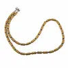 Colier Hematit auriu rondele 4mm si Hematit electroplacat sfere fatetate 2mm