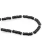 Colier Turmalina neagra rondele 4mm si Cristal de stanca sfere fatetate 2mm, imagine 2