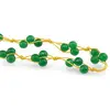 Colier confectionat manual pe snur cu Agat verde sfere fatetate, 8mm, imagine 2