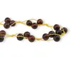 Colier confectionat manual pe snur cu Obsidian mahon sfere, 10mm, imagine 2