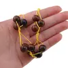 Colier confectionat manual pe snur cu Obsidian mahon sfere, 10mm, imagine 4