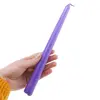 Lumanare conica din parafina, mov - 24cm, imagine 3