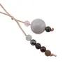 Accesoriu cu pietre semipretioase Agat natural sfera 10mm si mix cristale 4mm, imagine 2