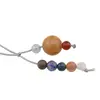 Accesoriu cu pietre semipretioase Calcit sfera 10mm si mix cristale 4mm, imagine 3