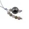 Accesoriu cu pietre semipretioase Hematit sfera 10mm si mix cristale 4mm, imagine 2