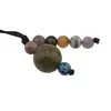 Accesoriu cu pietre semipretioase Nefrit sfera 10mm si mix cristale 4mm, imagine 2